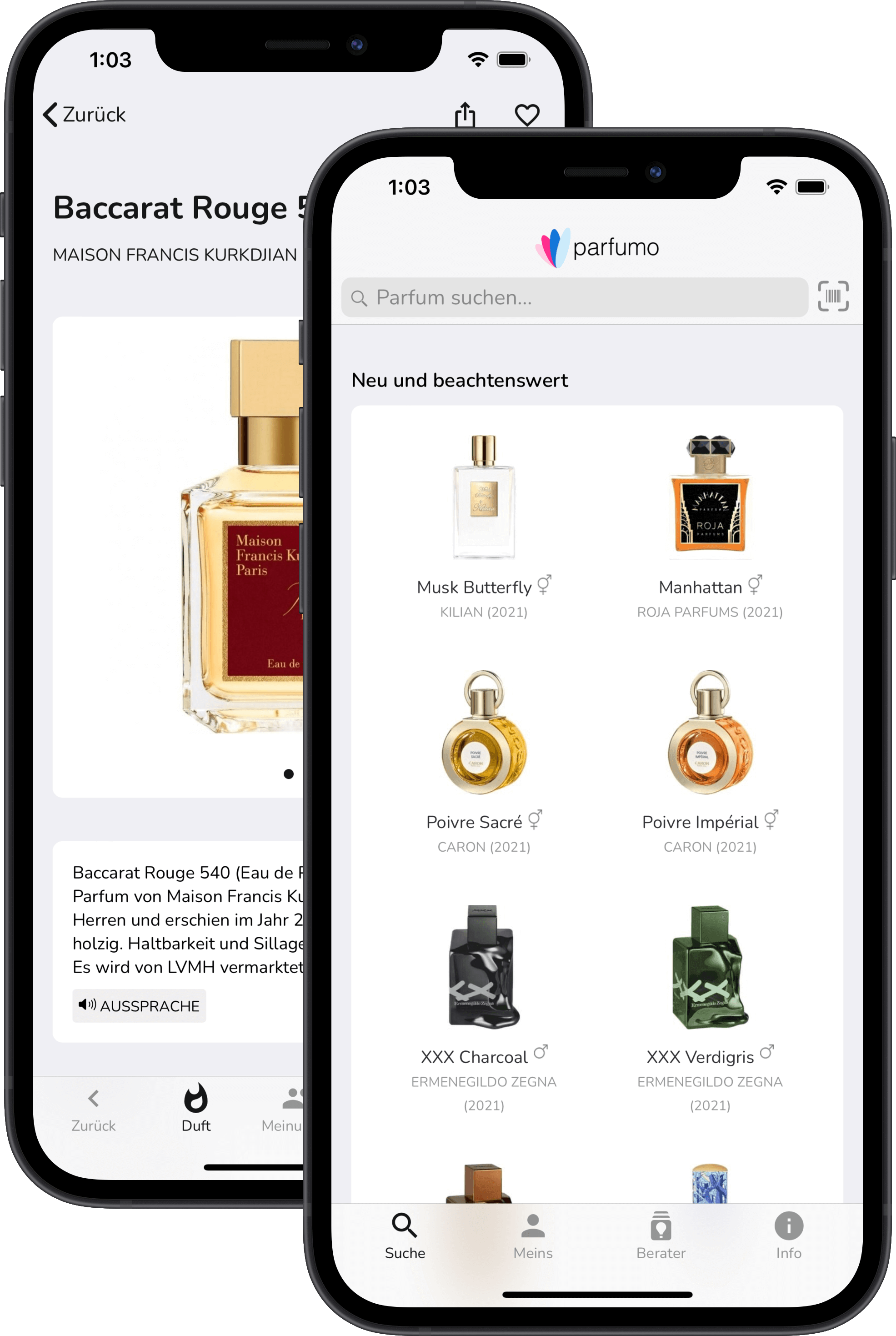 Parfumo App - Screenshot 1