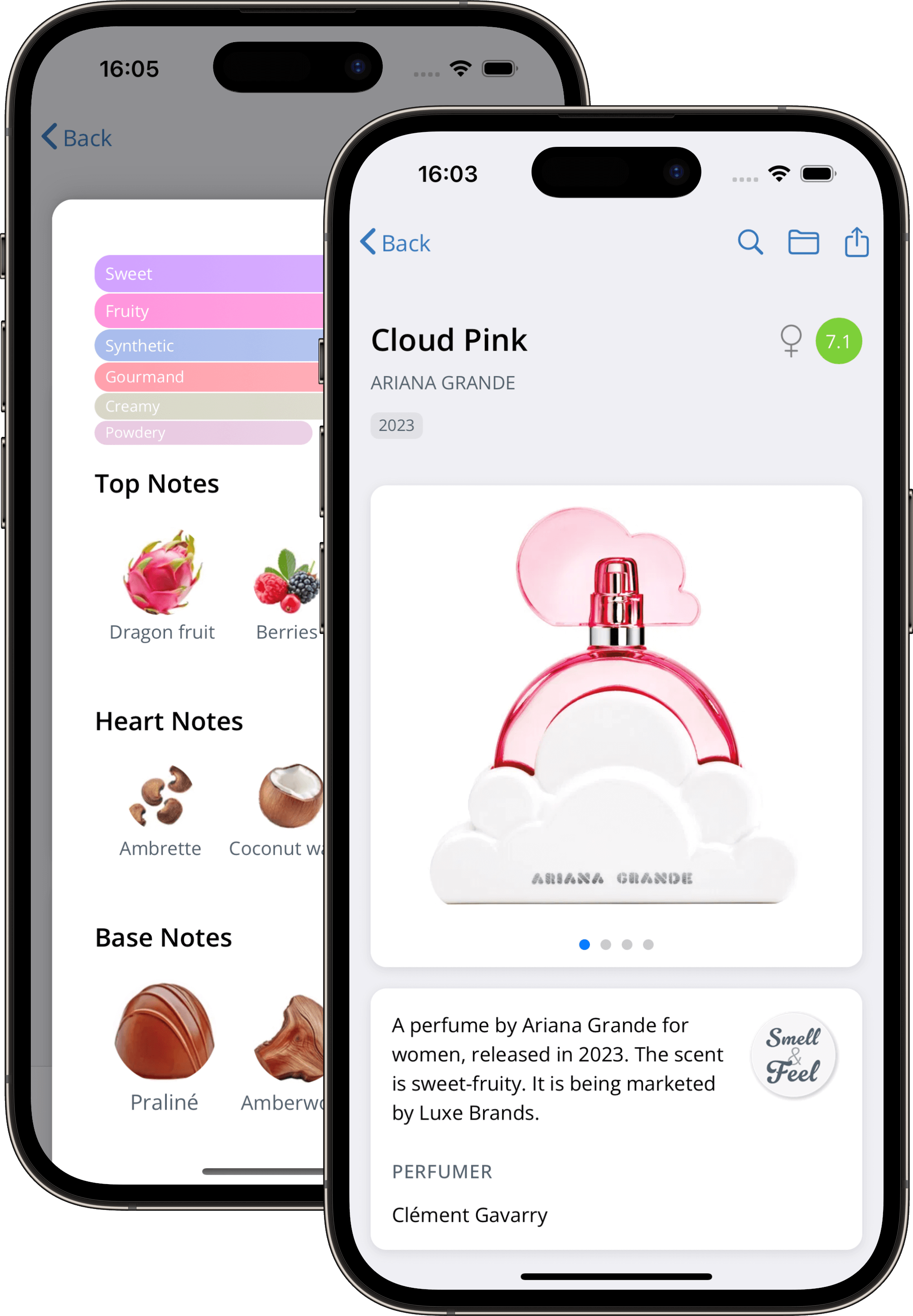 Parfumo App Mockup
